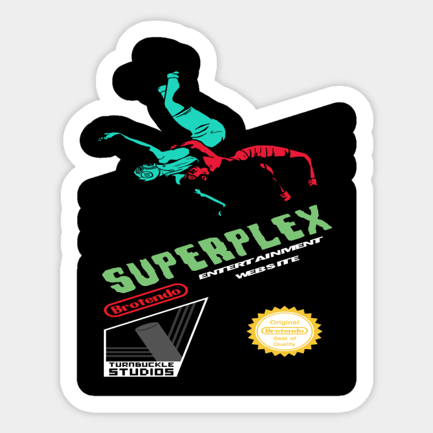 The Superplex Bros - "German Suplex" Shirt Sticker by TheSuperplexBros